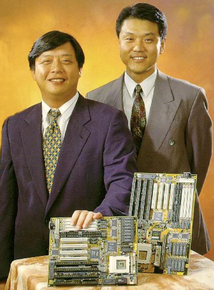 Andy Chu 曲紹麟 — SOYO laoban, boba in hand, motherboard under arm